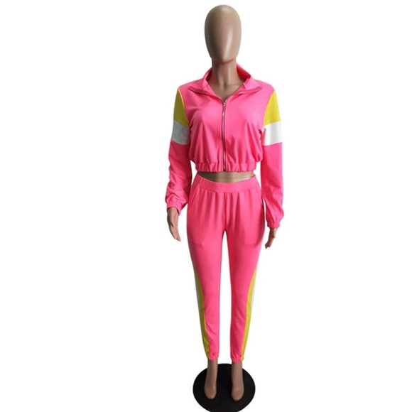 Long sleeve jacket casual 2 piece set - Picture 2 of 4